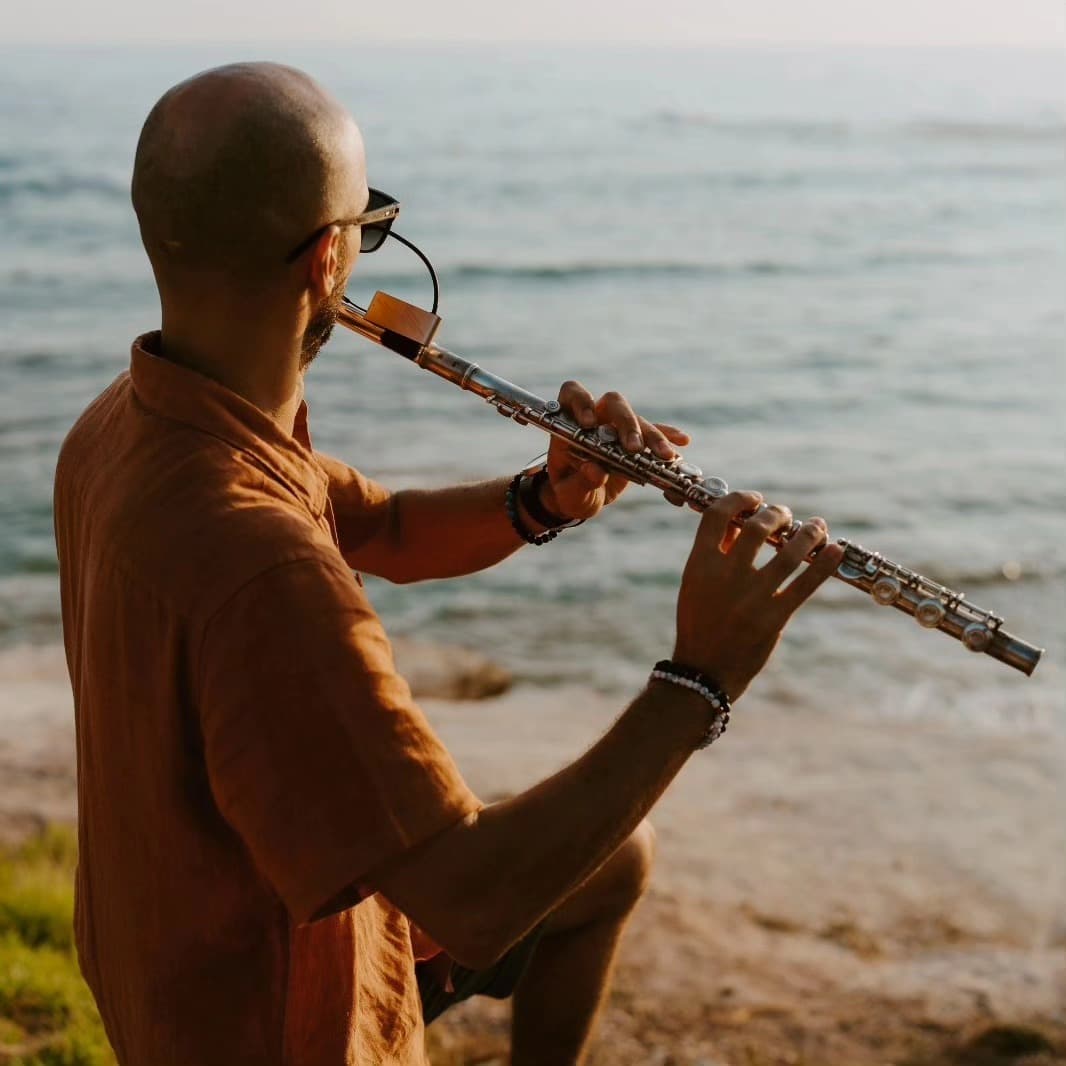 Victor Jazz playing flute at Cyprus wedding — live music performance
