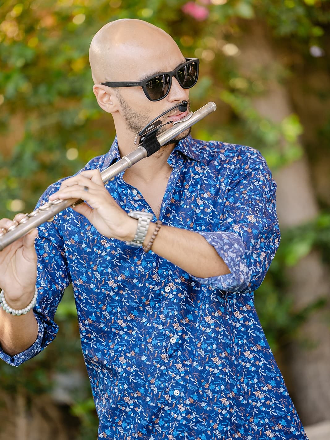 Victor Jazz flute musician portrait — wedding entertainment Cyprus