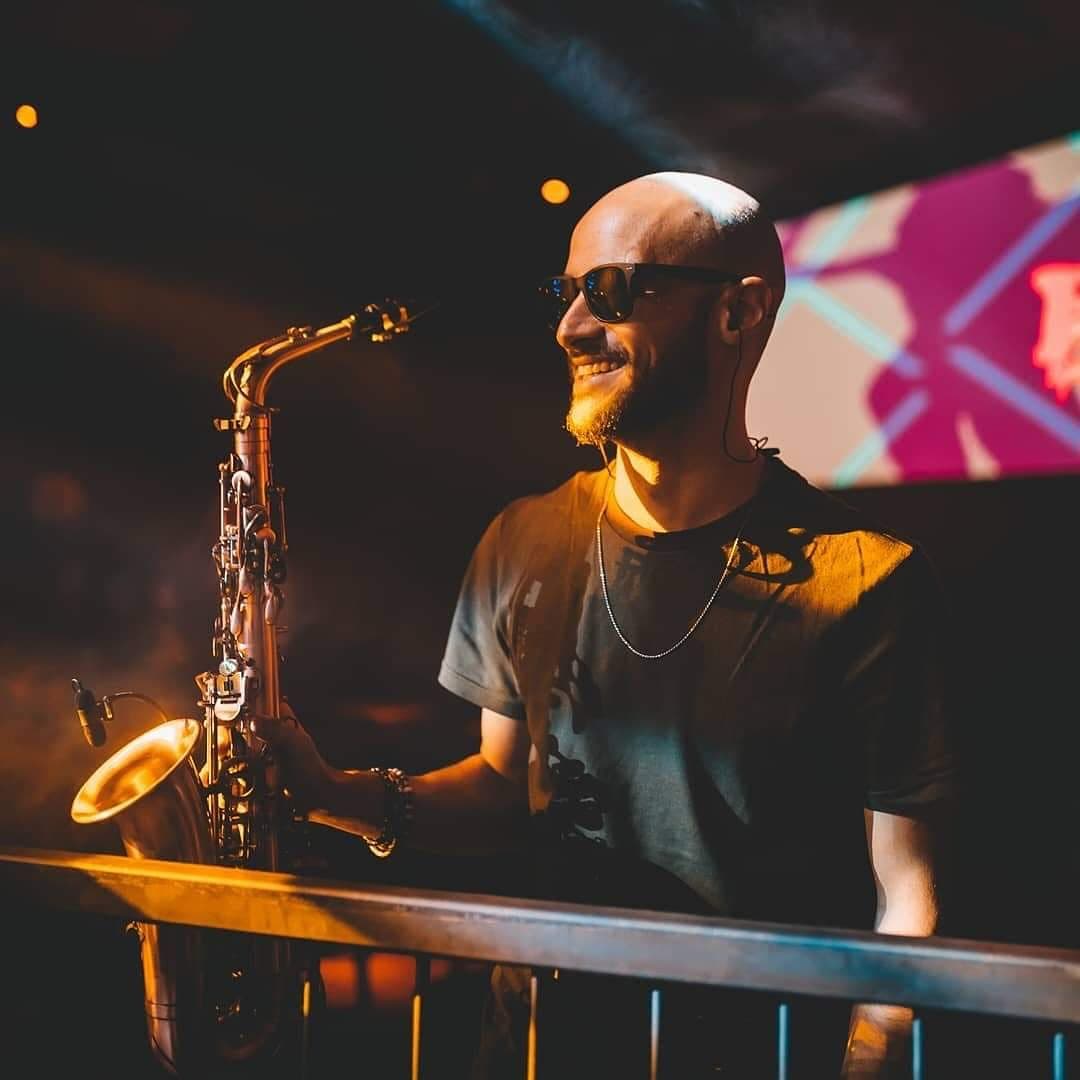 Victor Jazz nightclub saxophone performance Cyprus wedding entertainment